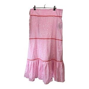 Cia.Martima Swim Cover Up Cotton Maxi Skirt NWT